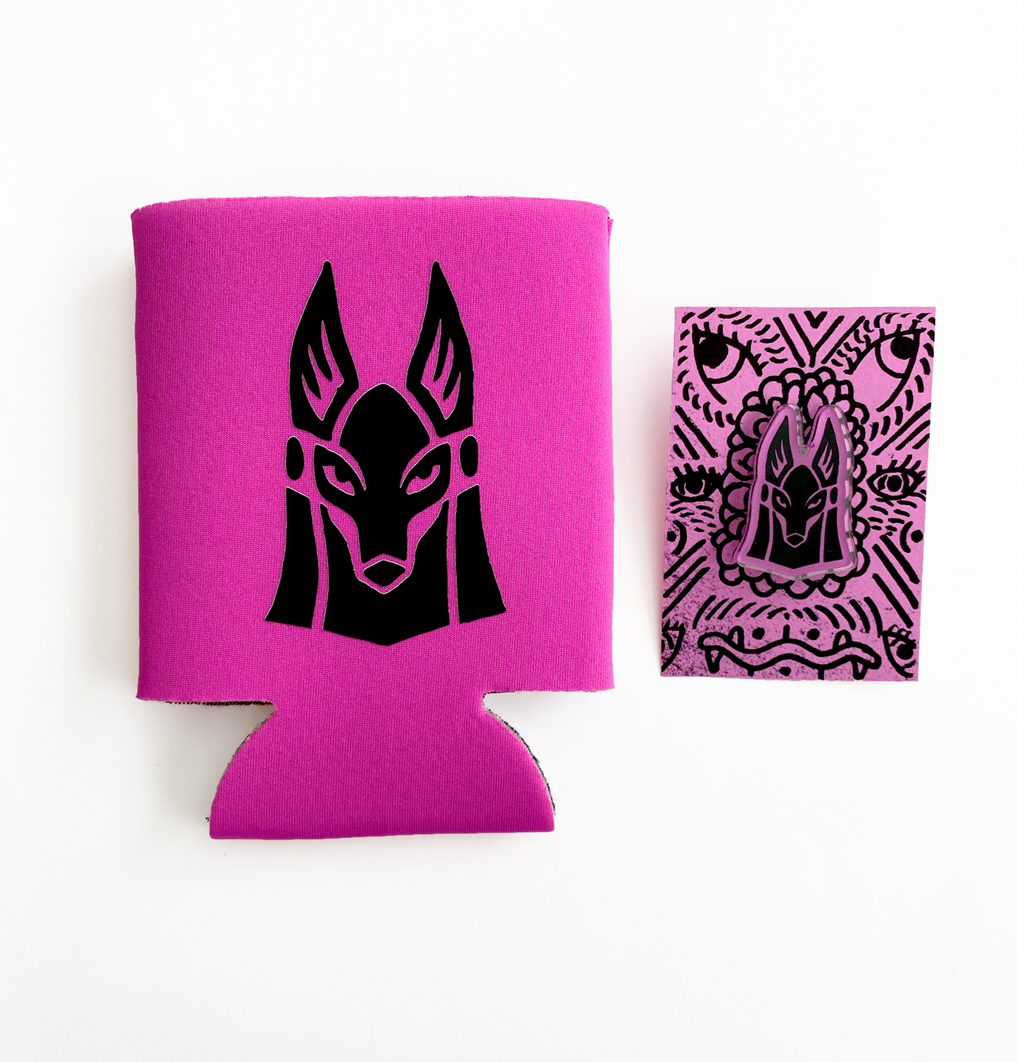 Short Anubis Koozy & Pin